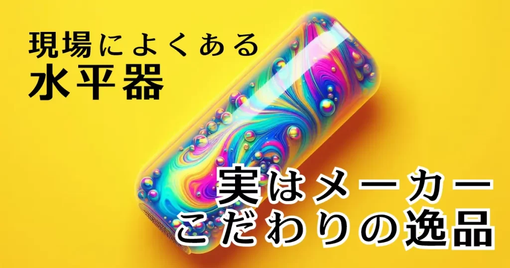 水平器はこだわりの逸品