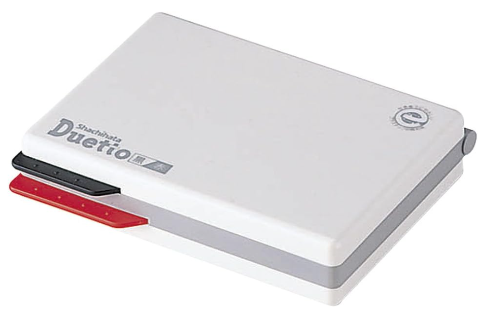 シャチハタスタンプ台、赤黒