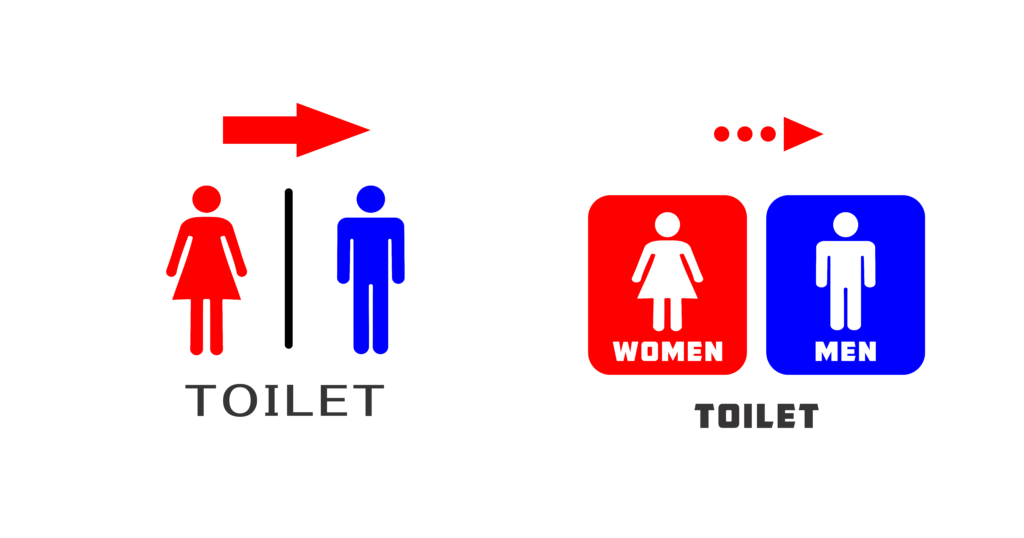 トイレ男女案内標識PDF