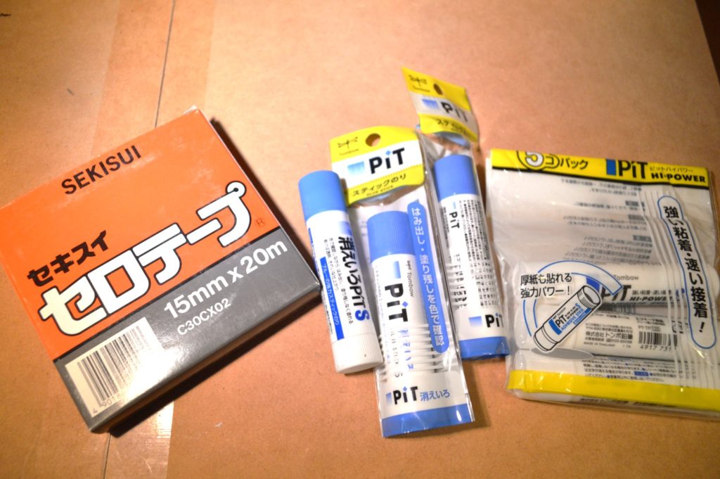 3Dプリンター スティックのり、固定テープ