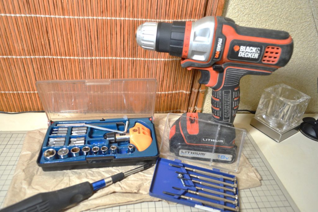 3Dプリンターモデル 穴あけ切削 電動ドリル、ドライバー、ネジ類