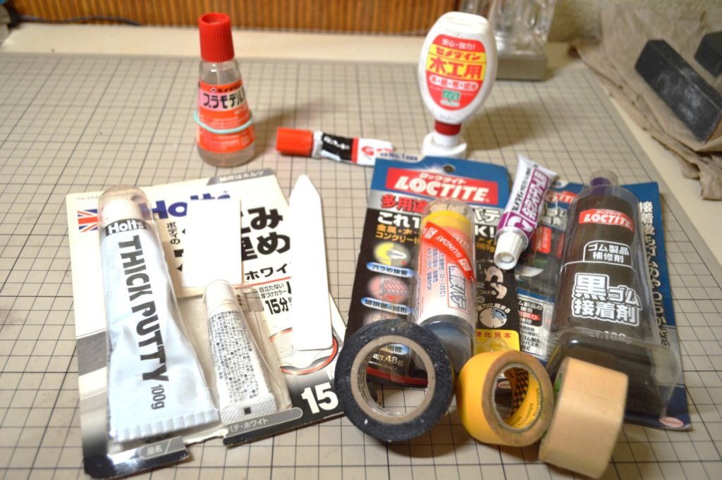 3Dプリンター 接着材・パテ・テープ類